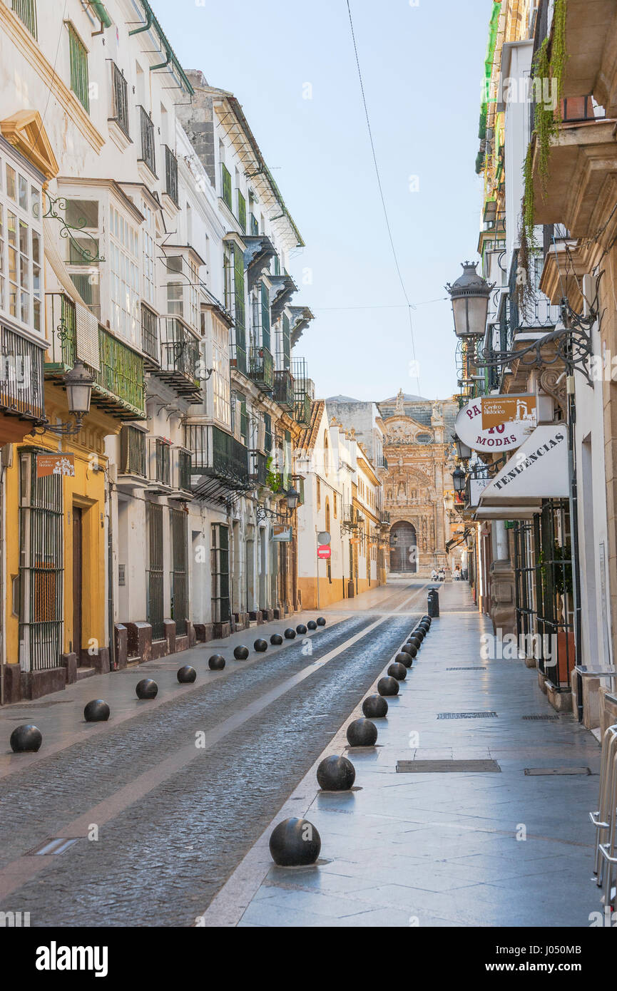 Ciudad El Puerto de Santa Maria, ciudad de la industria del Vino y Sherry, provincia de Cádiz, España Foto de stock