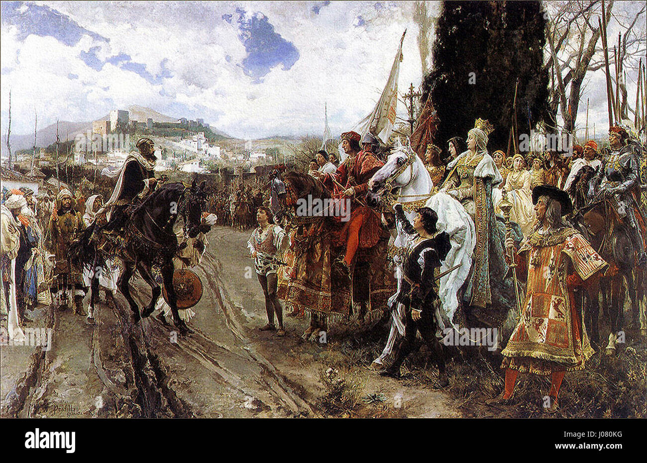 La rendición de Granada (Francisco Pradilla Fotografía de stock - Alamy