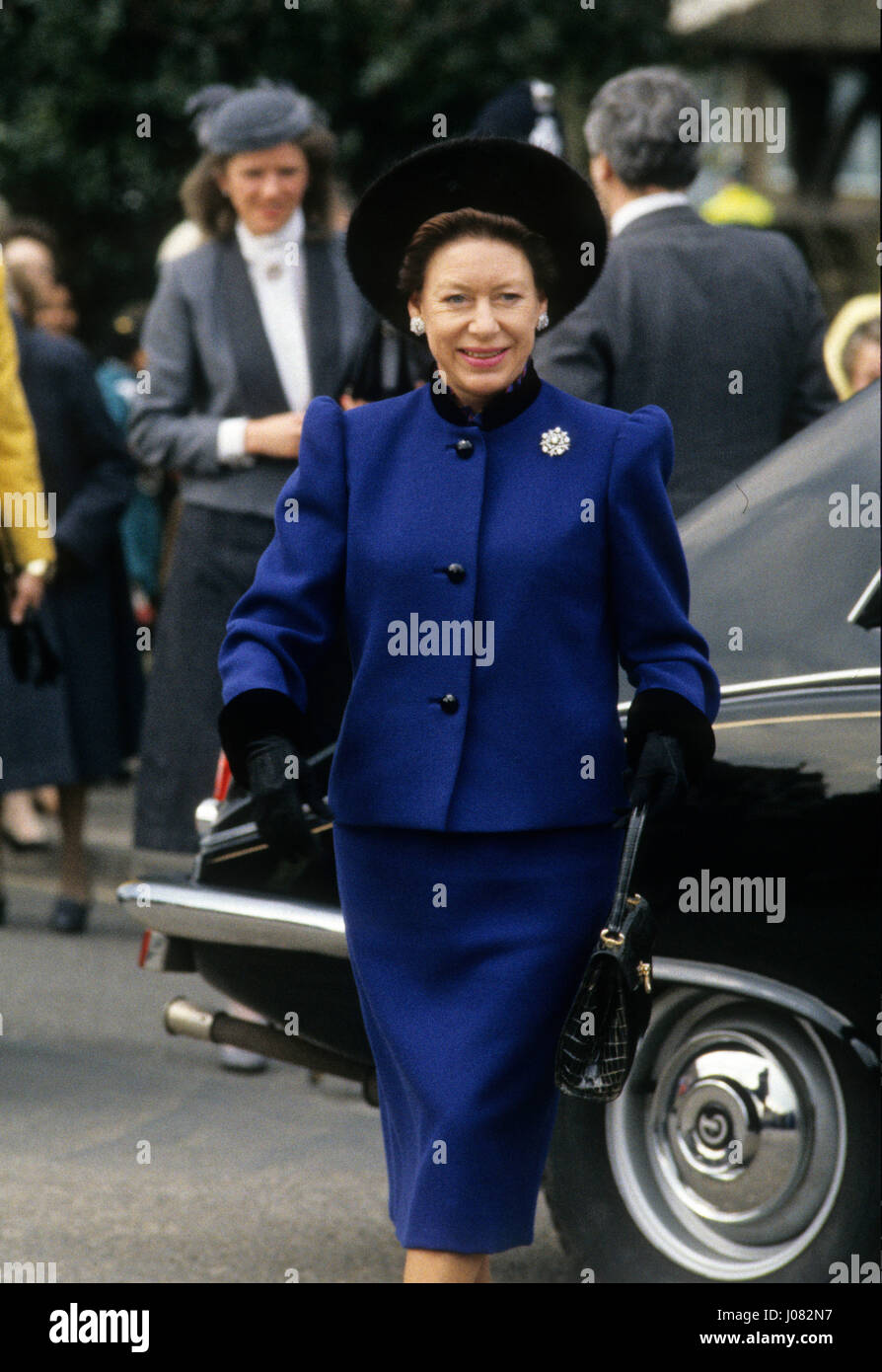 Visitando Princess Margaret Bromsgrove Uk de abril de 1986 Foto de stock