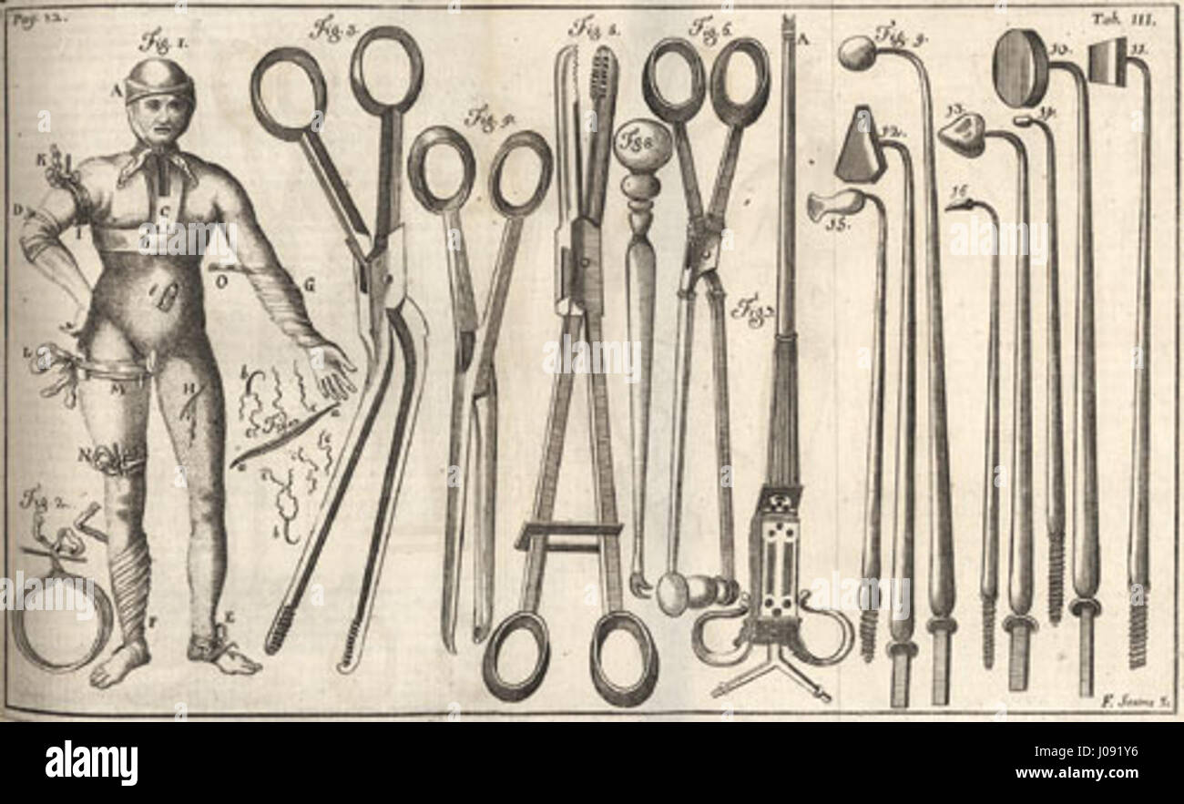 Chirurgisches Gerät 1749 Foto de stock