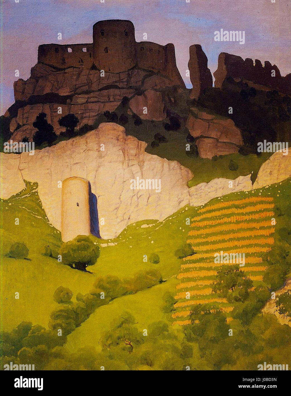 Félix Vallotton, 1924 - Château Gaillard à Andelys Foto de stock