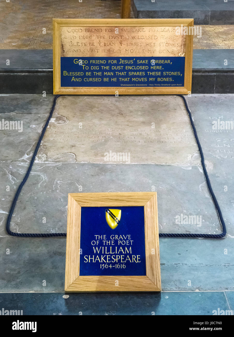 La Tumba de William Shakespeare. La tumba de William Shakespeare en la