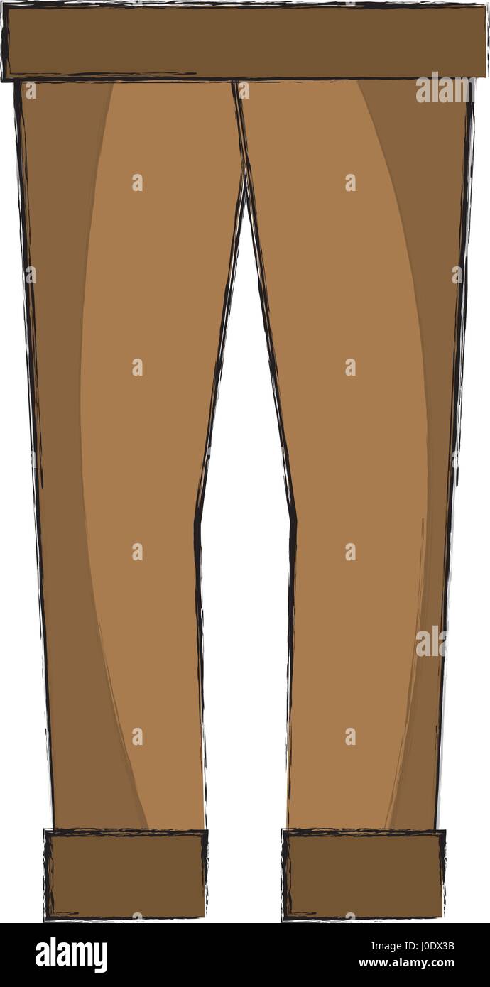 Moda Hombre pantalones estilo de tela Imagen Vector de stock - Alamy