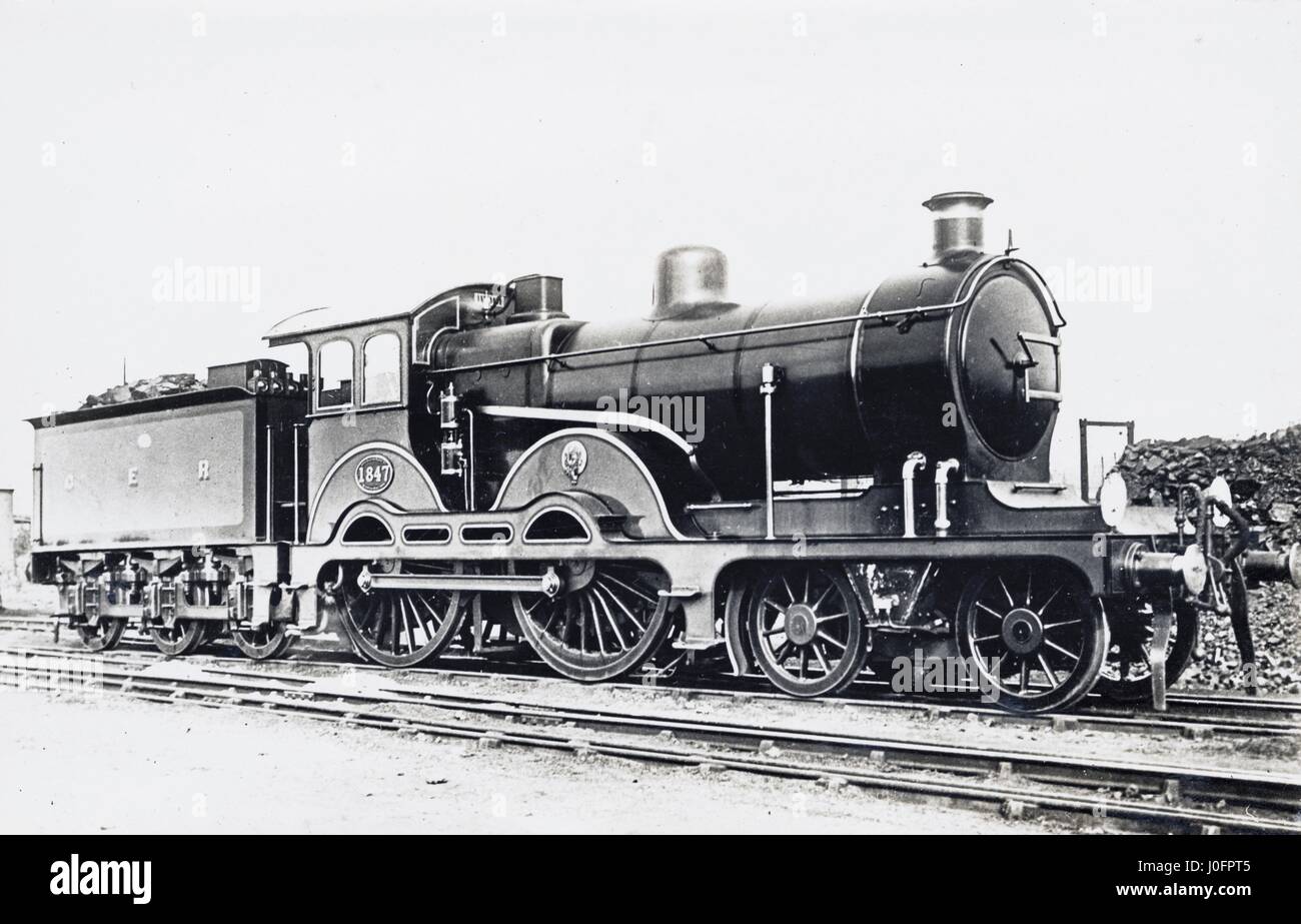 Locomotora nº 1847: 4-4-0. Foto de stock