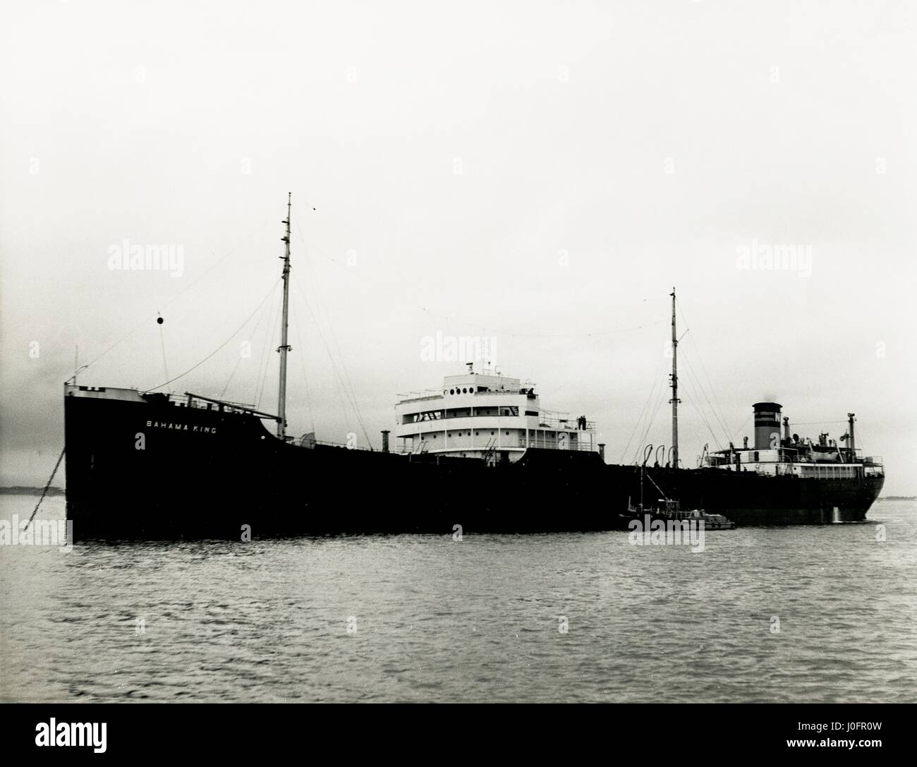 El Bahama Rey. Napier la primera empresa comercial fue con un ex-barco liberty llamado'Bahama King', un mineral transportista que tenía cuatro 18 cilindros Deltics Foto de stock