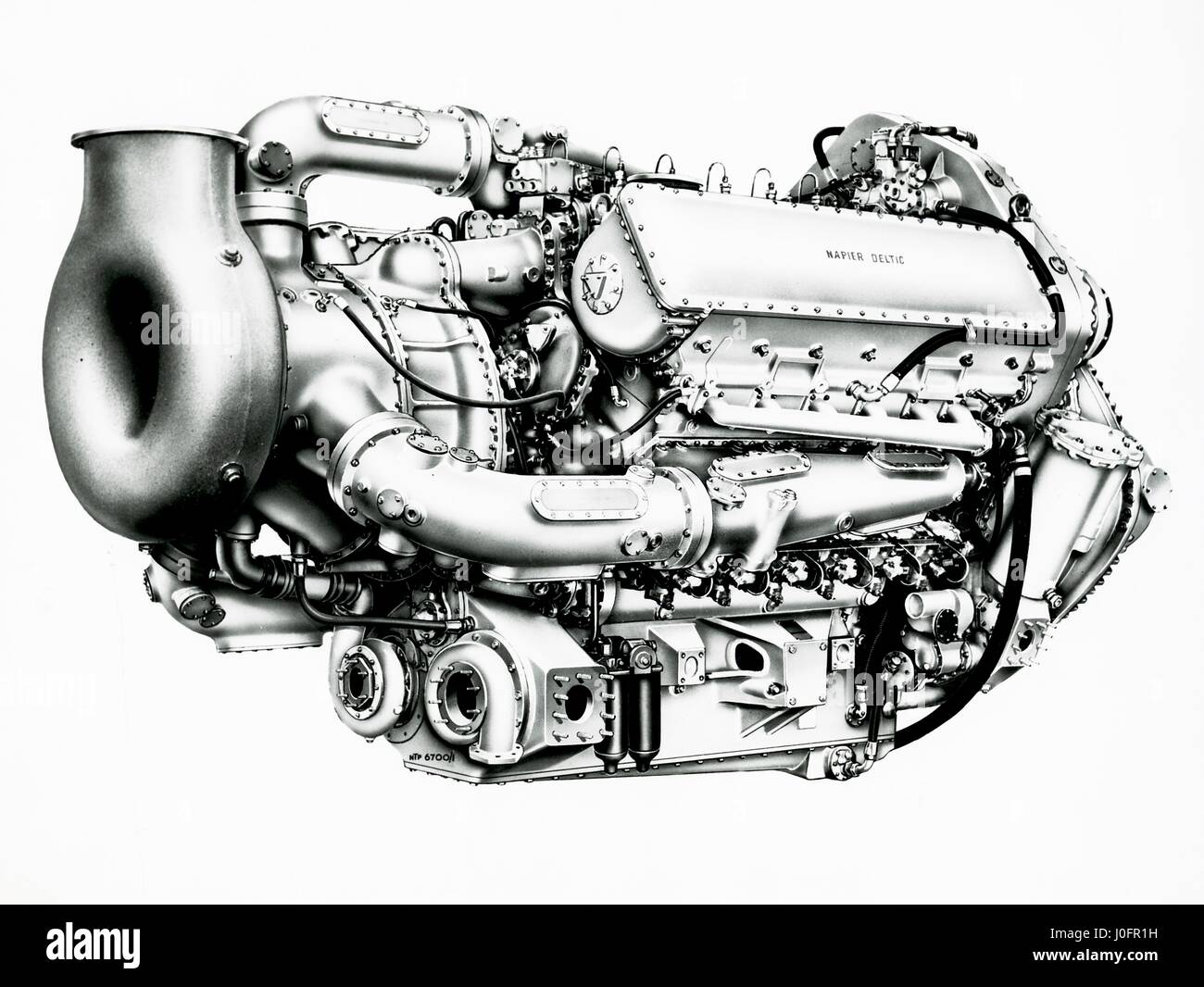 Deltic Napier MTB Marina motor turbo, dirigido fundido Fotografía de ...