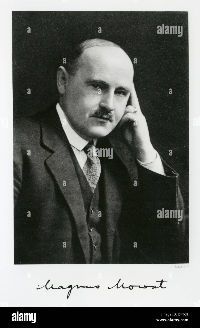 Magnus Mowat, Institución de Ingenieros Mecánicos' Secretario 1920-1939, firmado fotografía Foto de stock