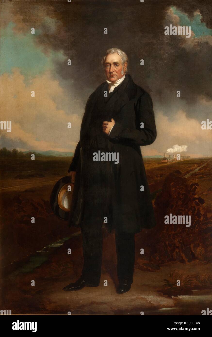 George Stephenson (1781-1848) Foto de stock