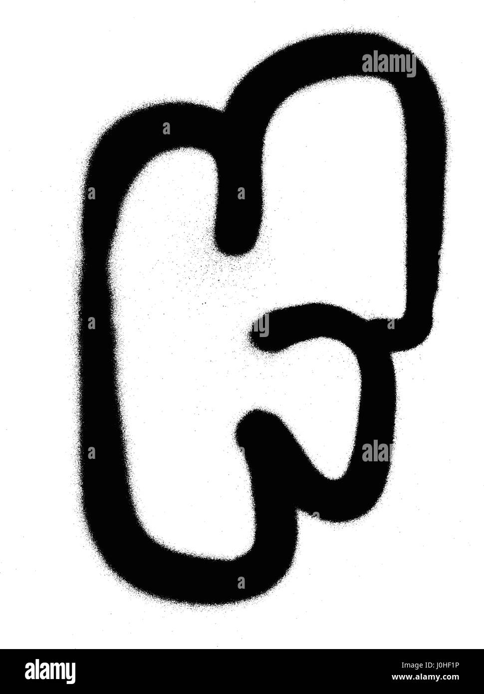 Graffiti fuente burbuja F en negro sobre fondo blanco Imagen Vector de  stock - Alamy