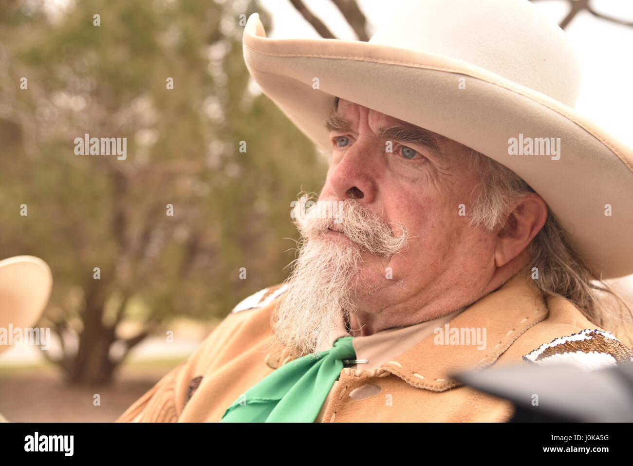Actor que interpreta el Coronel Wm. F. Cody, "Buffalo Bil' en el Buffalo  Bill Ranch State Historical Park, North Platte, Nebraska, EEUU Fotografía  de stock - Alamy