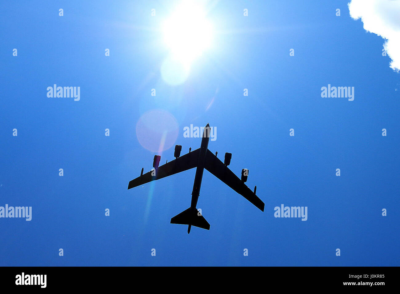 B-52 Stratofortress, largo alcance, subsonic, jet-powered bombardero estratégico Foto de stock