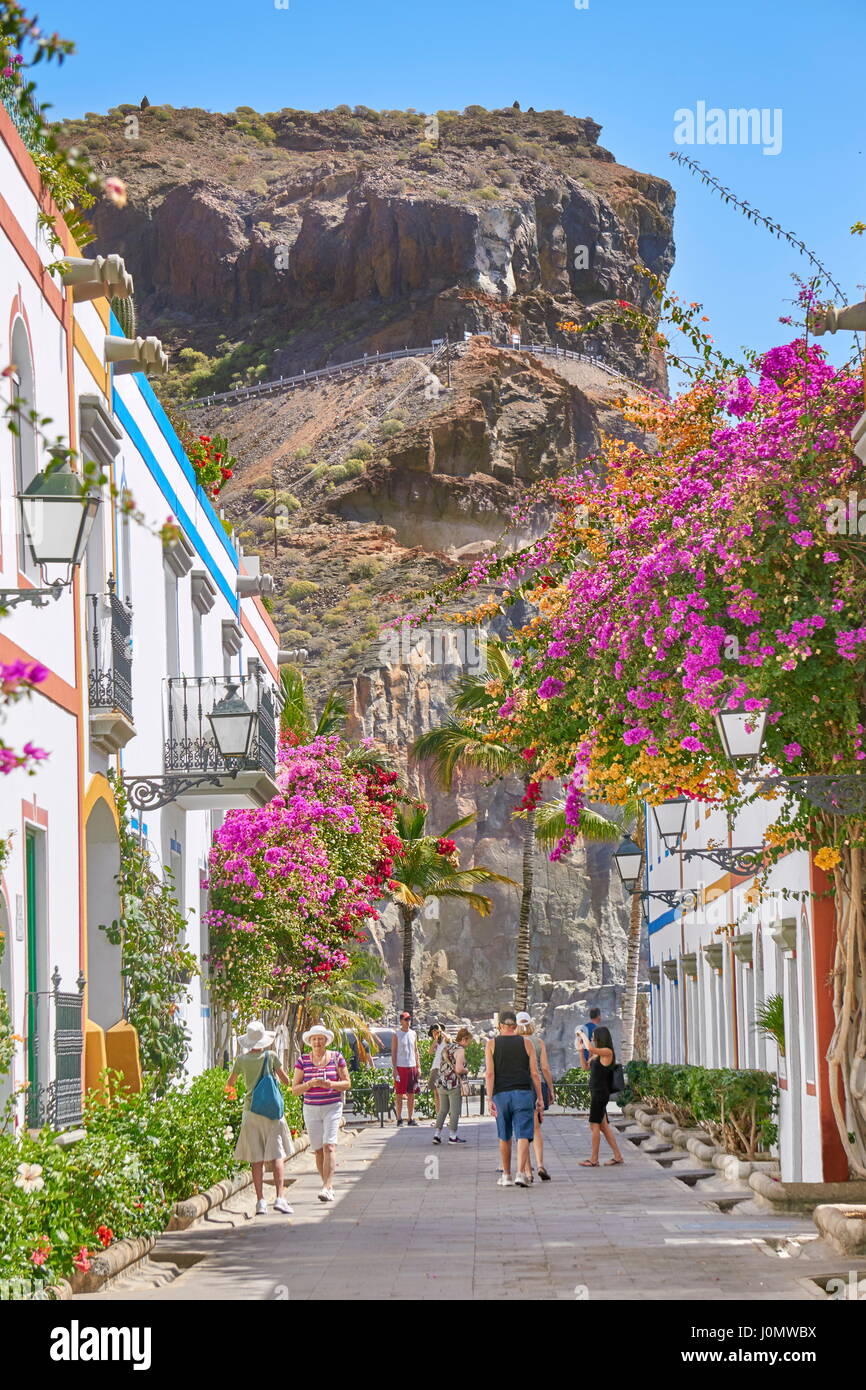 Casco antiguo de Puerto de Mogán, Gran Canaria, Islas Canarias, España  Fotografía de stock - Alamy