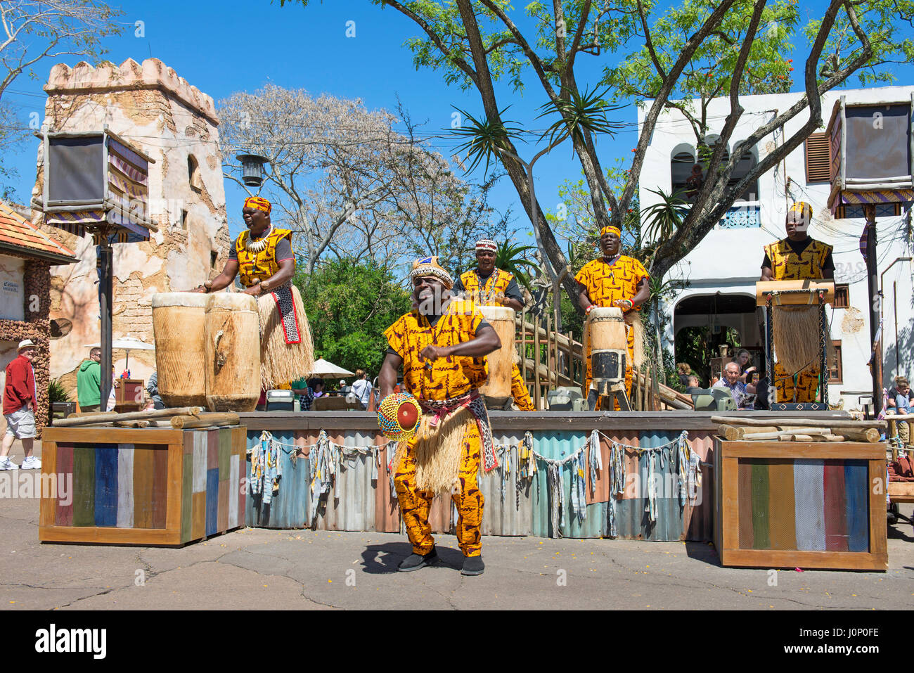 Disney Animal Kingdom, África, Outdoor Show en vivo, Disney World, Orlando, Florida Foto de stock