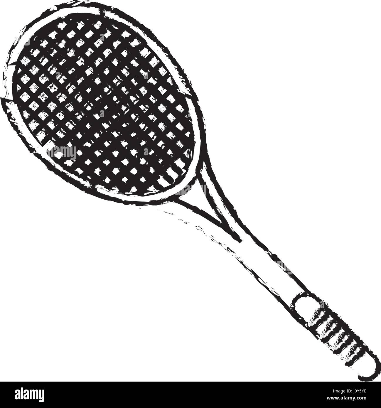 Icono de deportes de raqueta de tenis sketch Imagen Vector de stock - Alamy