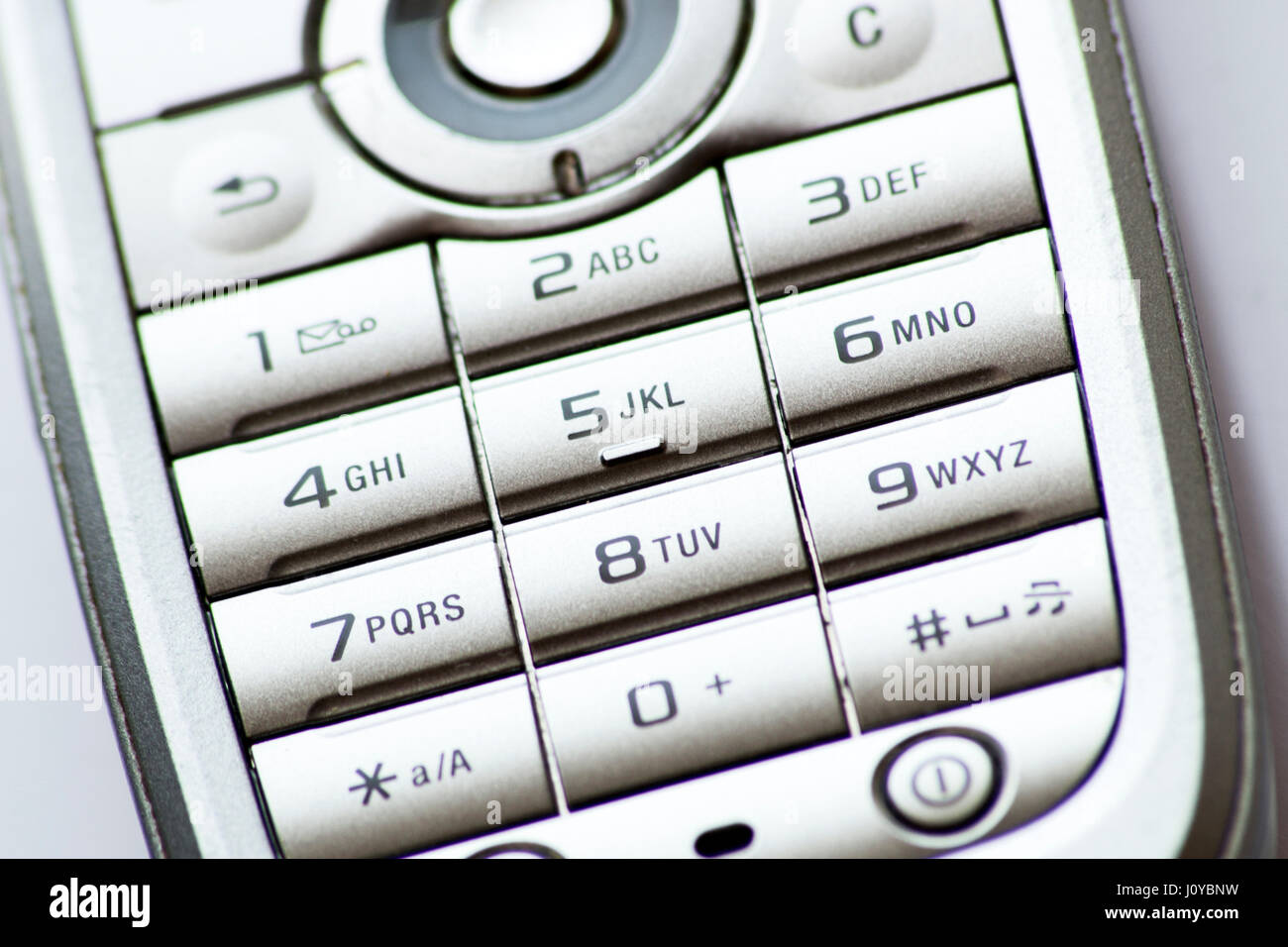 Teclado numérico de teléfono móvil antiguo Fotografía de stock - Alamy