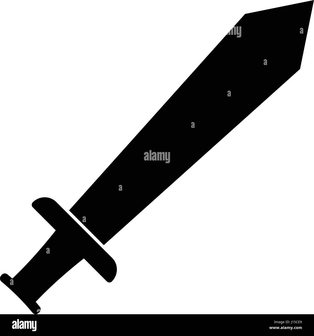 Icono de espada de vector, diseño plano mejor icono vectorial Imagen Vector  de stock - Alamy