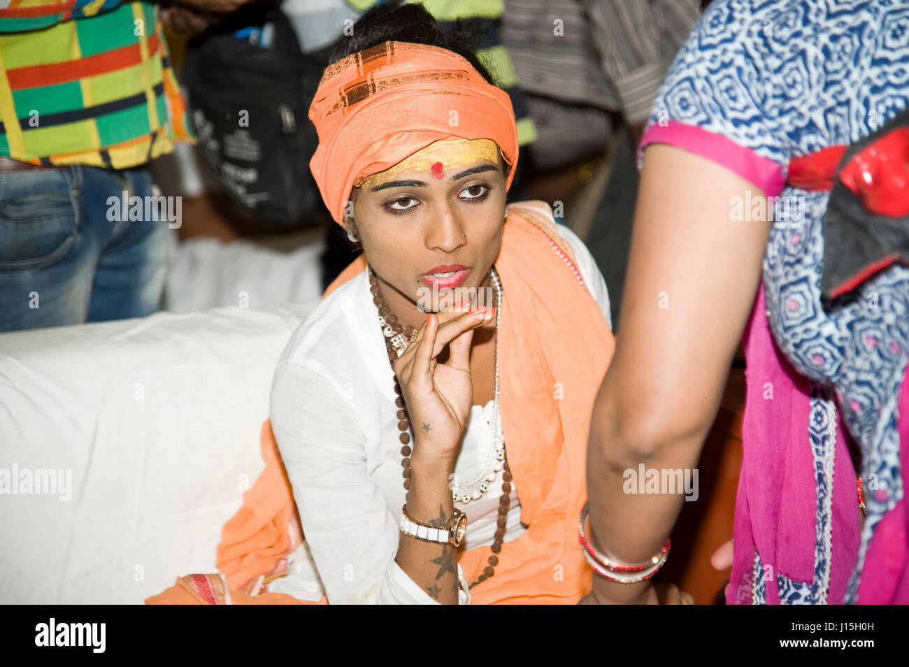 Transexuales Kumbh Mela, Madhya Pradesh, India, Asia Foto de stock