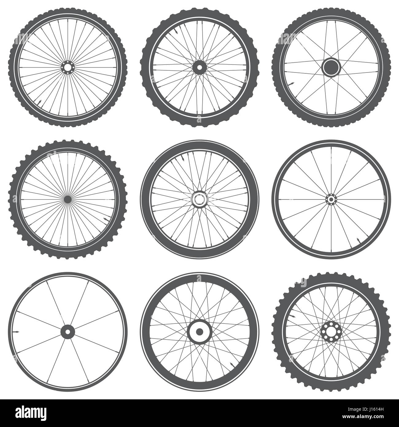 El símbolo de rueda de bicicleta,vector. Caucho de bicicleta. Neumáticos de  montaña. La válvula. Ciclo de fitness.MTB. Mountainbike Imagen Vector de  stock - Alamy