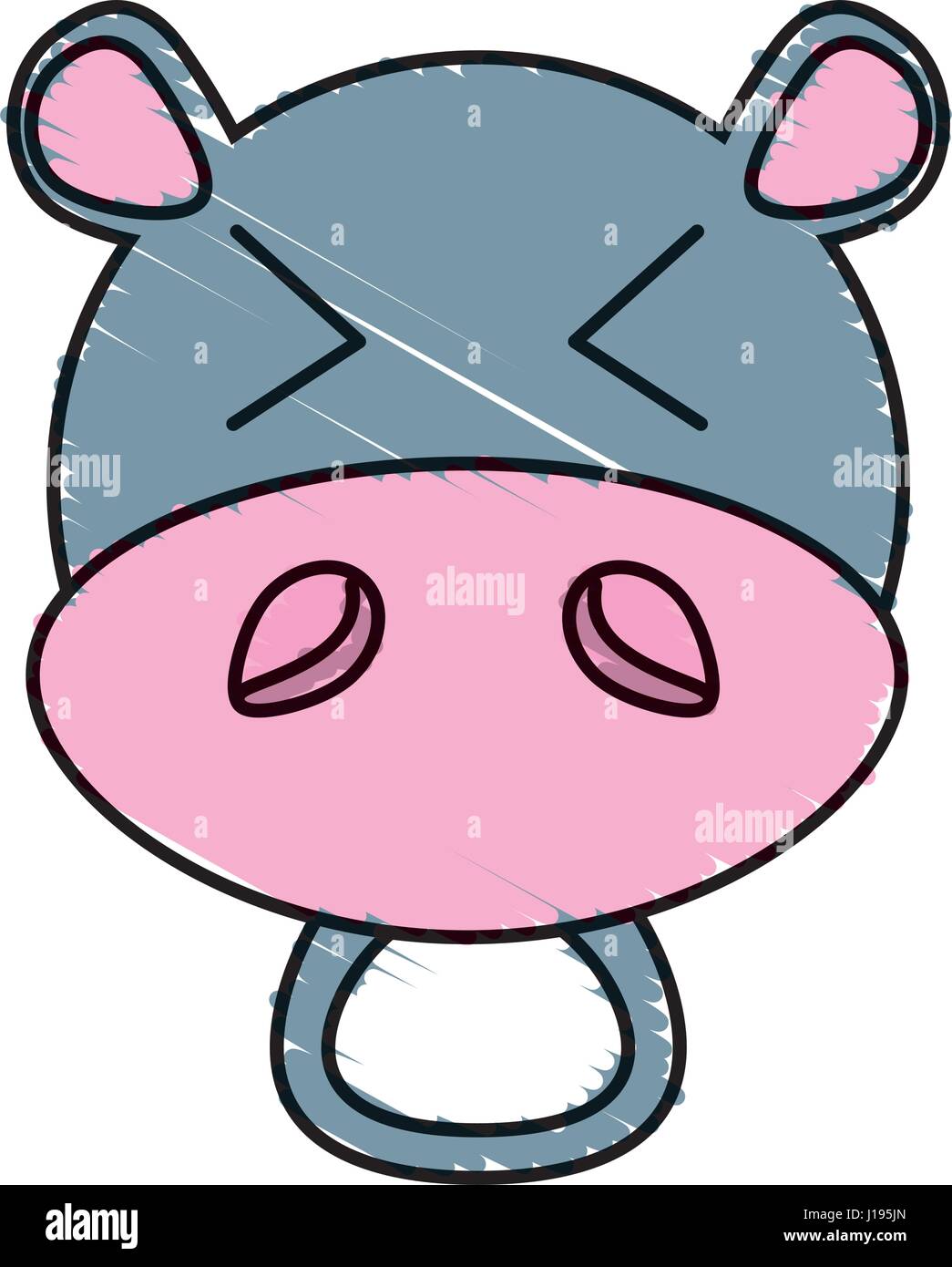 Dibujo cara de hipopótamo animal Imagen Vector de stock - Alamy Dibujo cara de hipopótamo animal Imagen Vector de stock - Alamy