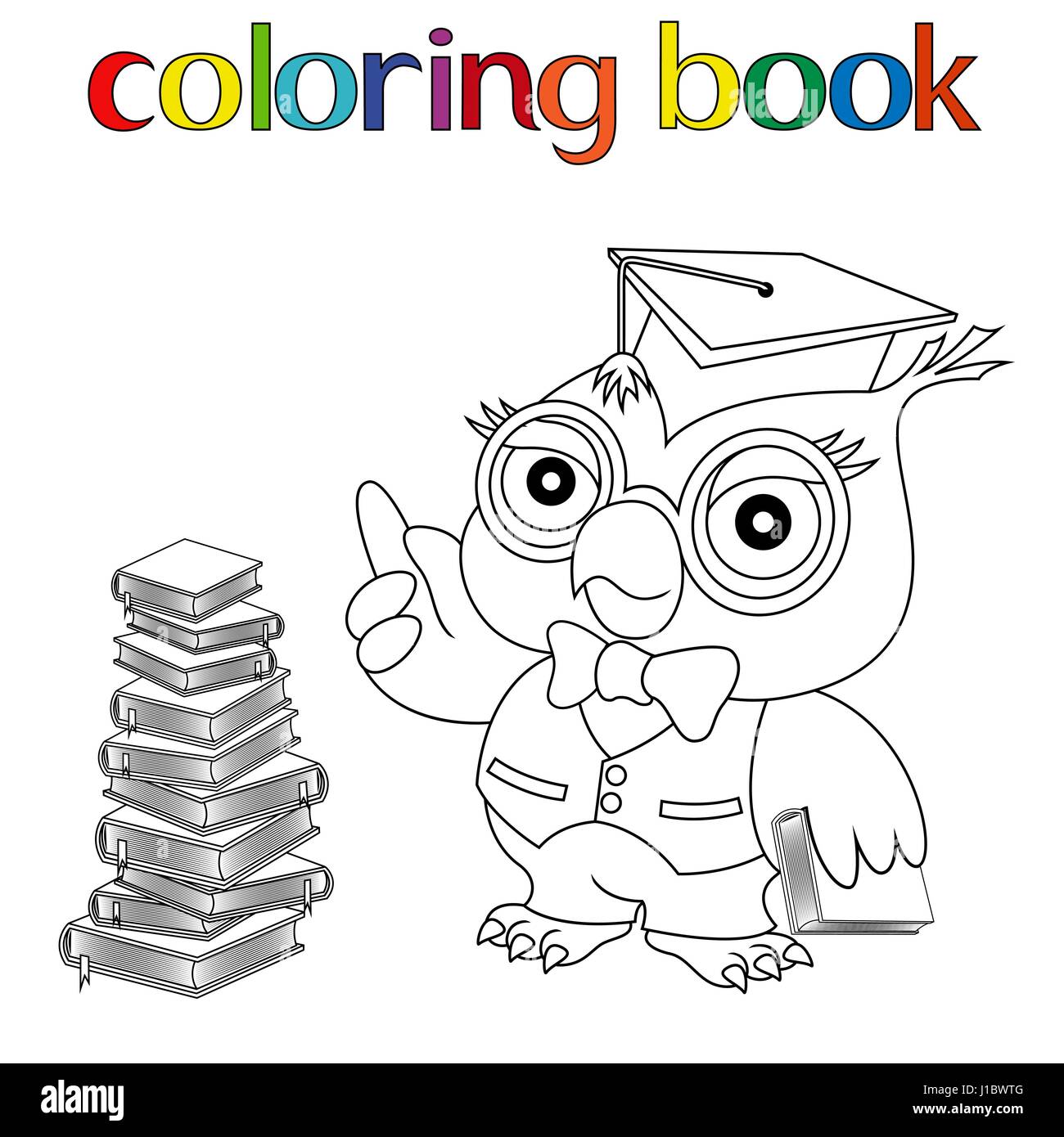 Dibujo de Pila de libros para Colorear - Dibujos.net