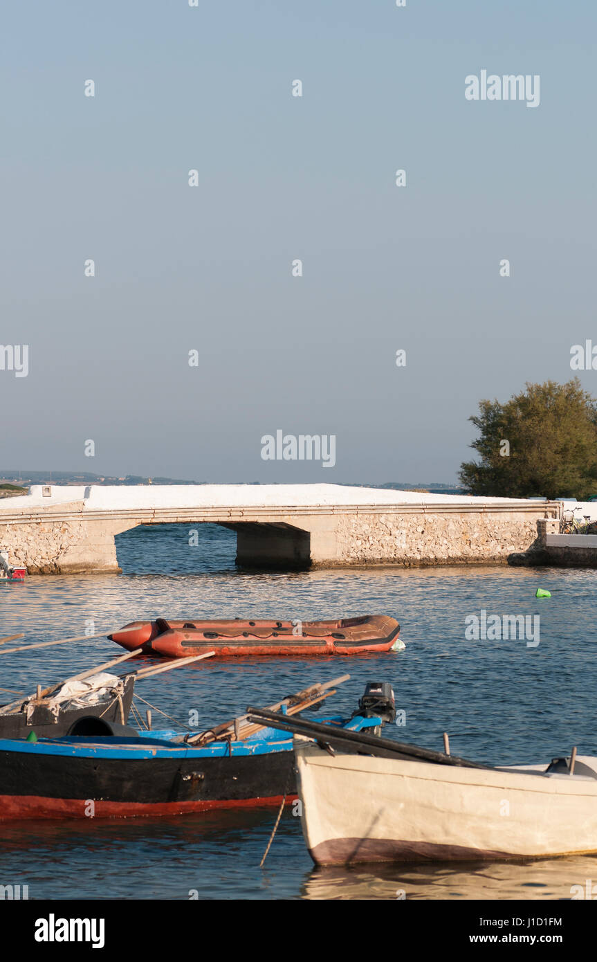 Mar de Porto Cesareo Puglia. Italia Foto de stock