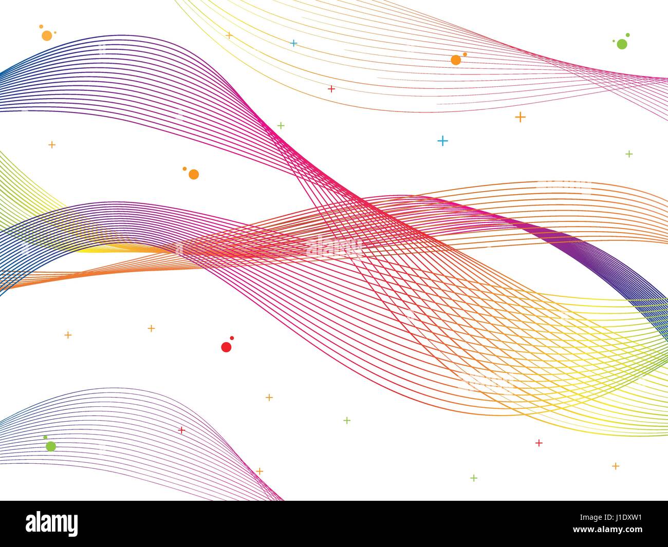 Abstract vector de onda de color suave. La curva de flujo de movimiento coloridas ilustraciones. Humo colorido diseño ondulado. Líneas de vectores. Ilustración del Vector