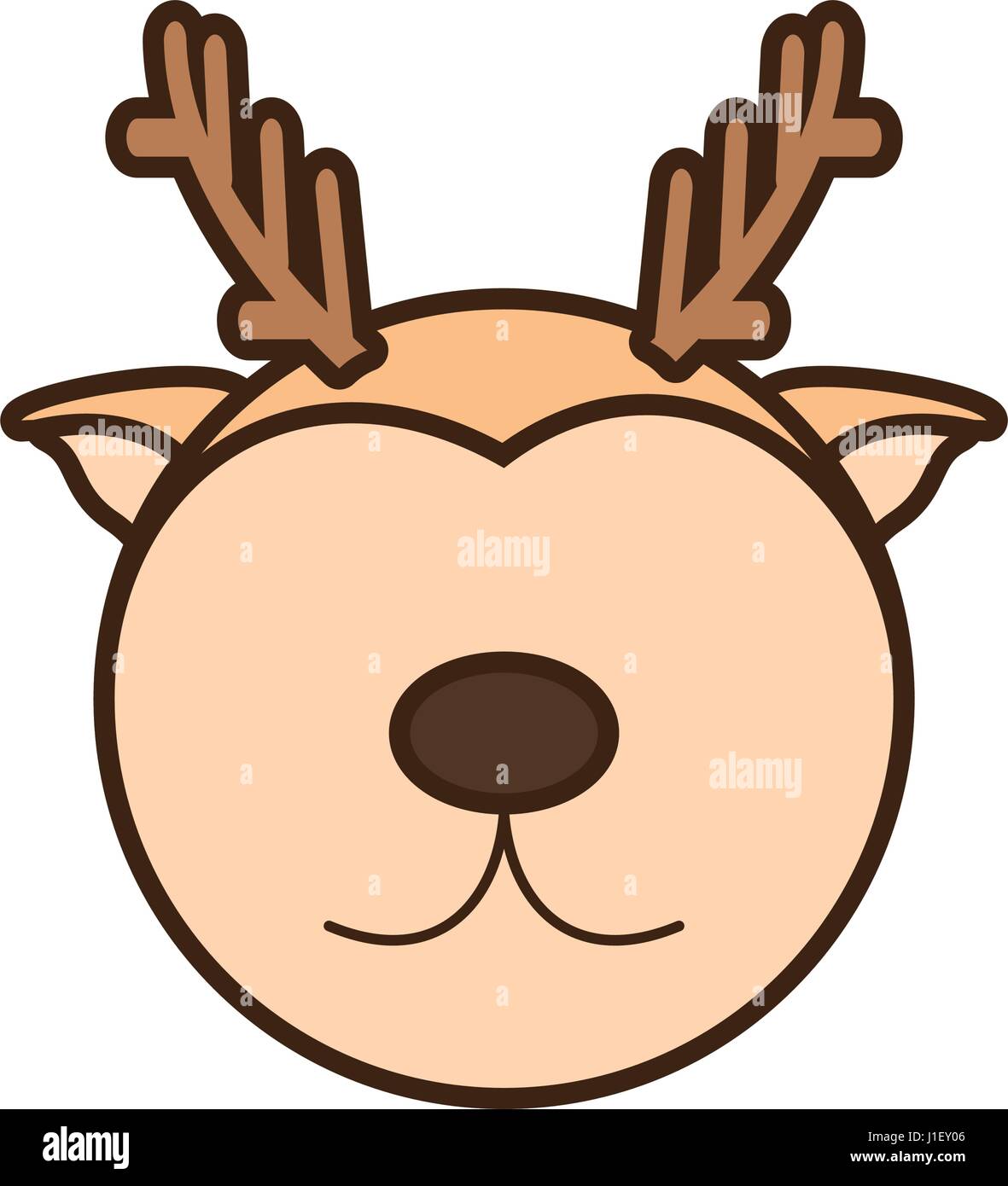 Cara de dibujos animados de renos animal Imagen Vector de stock - Alamy Cara de dibujos animados de renos animal Imagen Vector de stock - Alamy