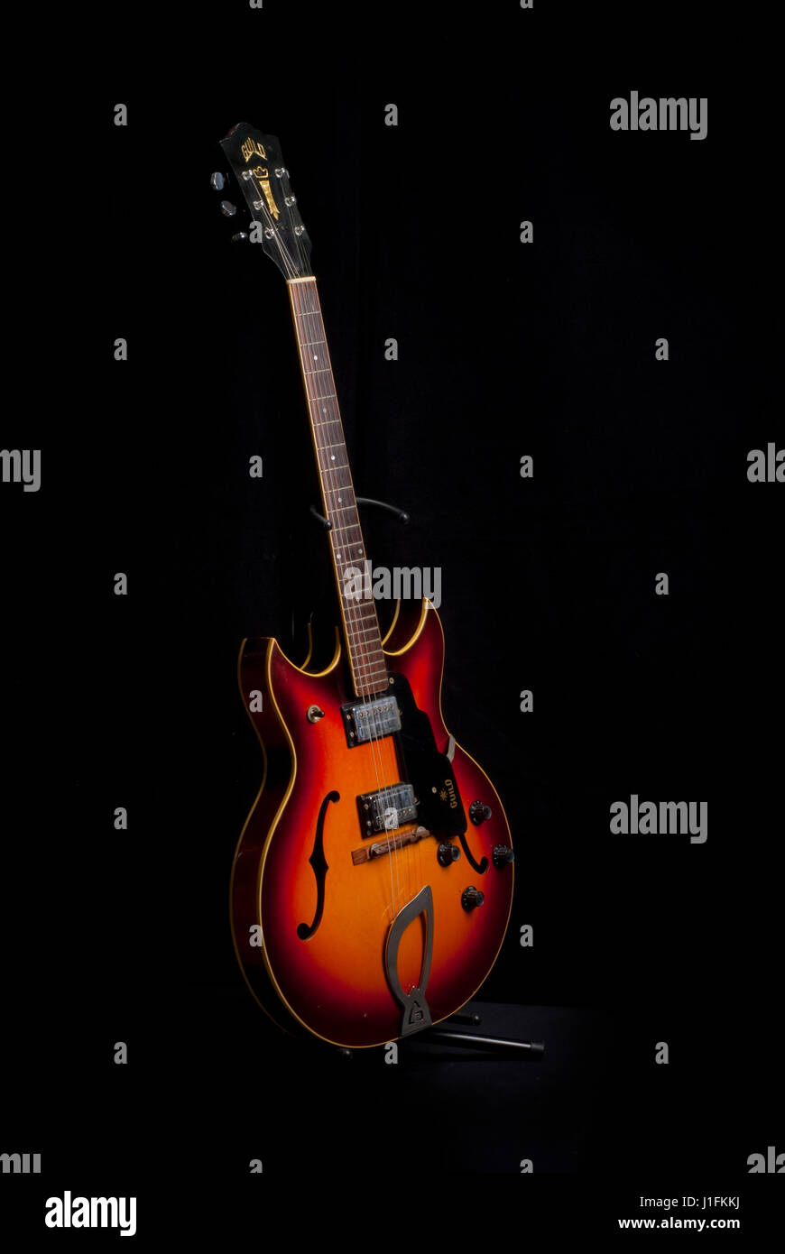 Instrumentos musicales guitarra eléctrica Foto de stock