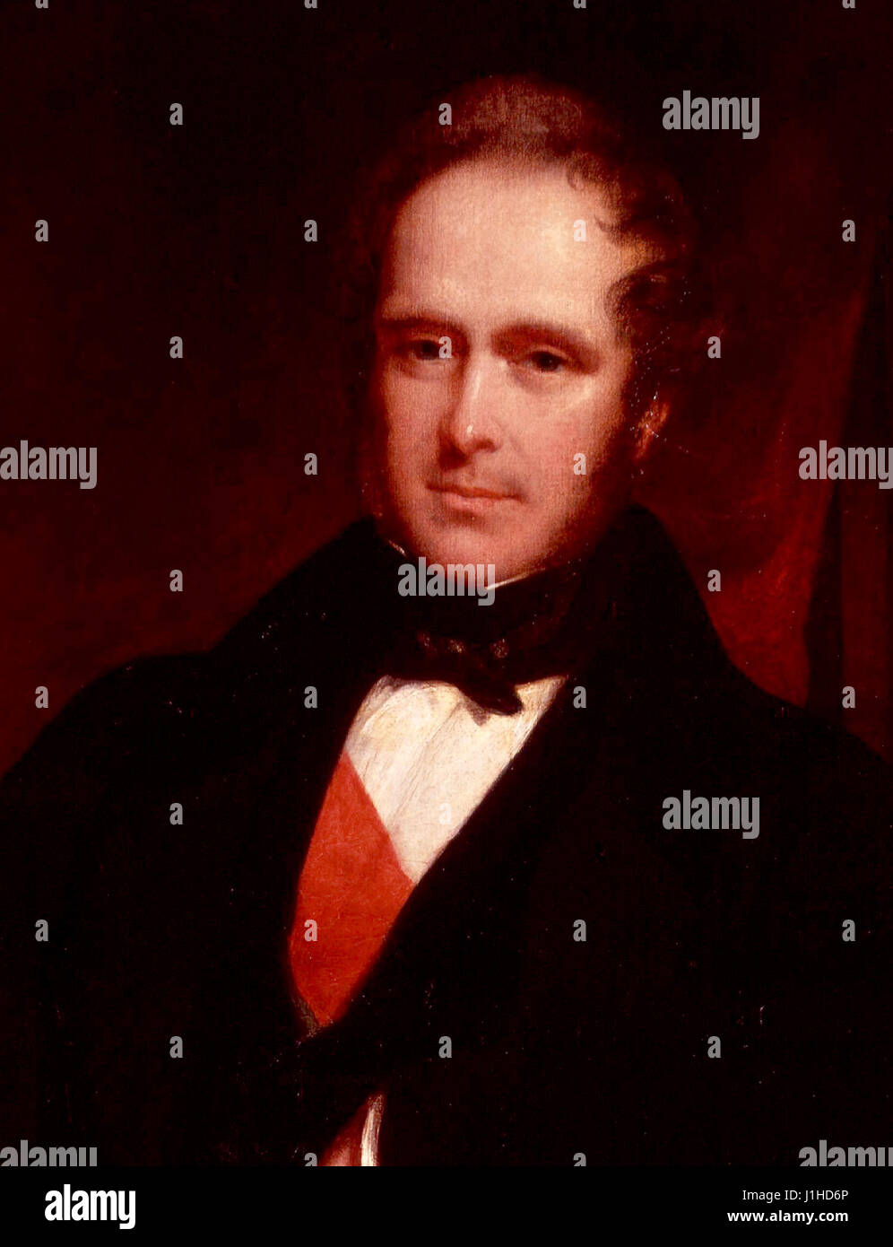 Henry John Temple, tercer Vizconde de Palmerston y ex-Primer Ministro Británico Foto de stock