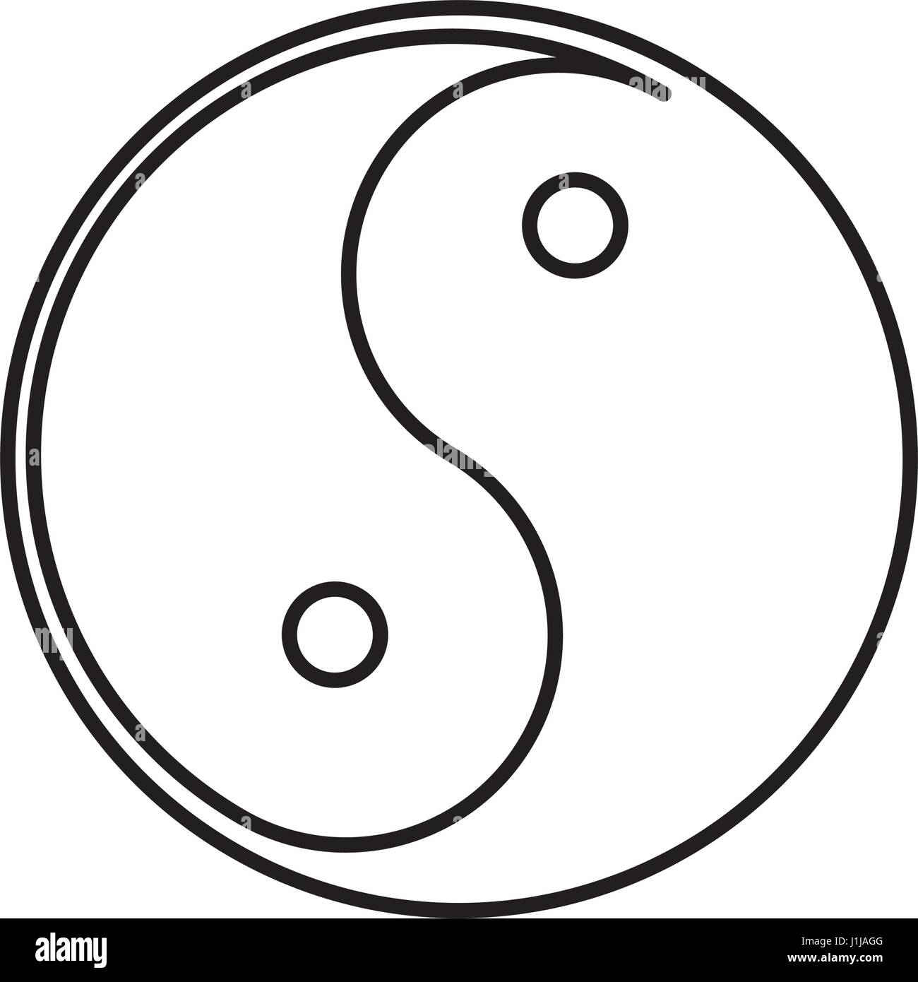 El yin y el yang Imagen Vector de stock - Alamy
