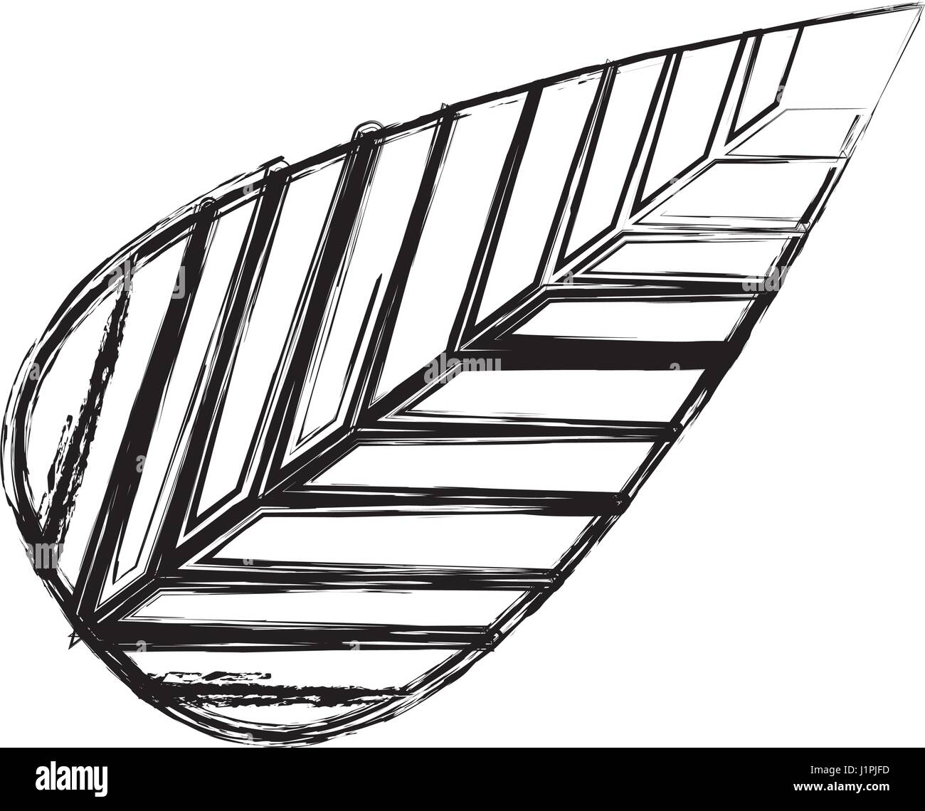 Dibujo Monocromo De Hoja De Arbol Imagen Vector De Stock Alamy