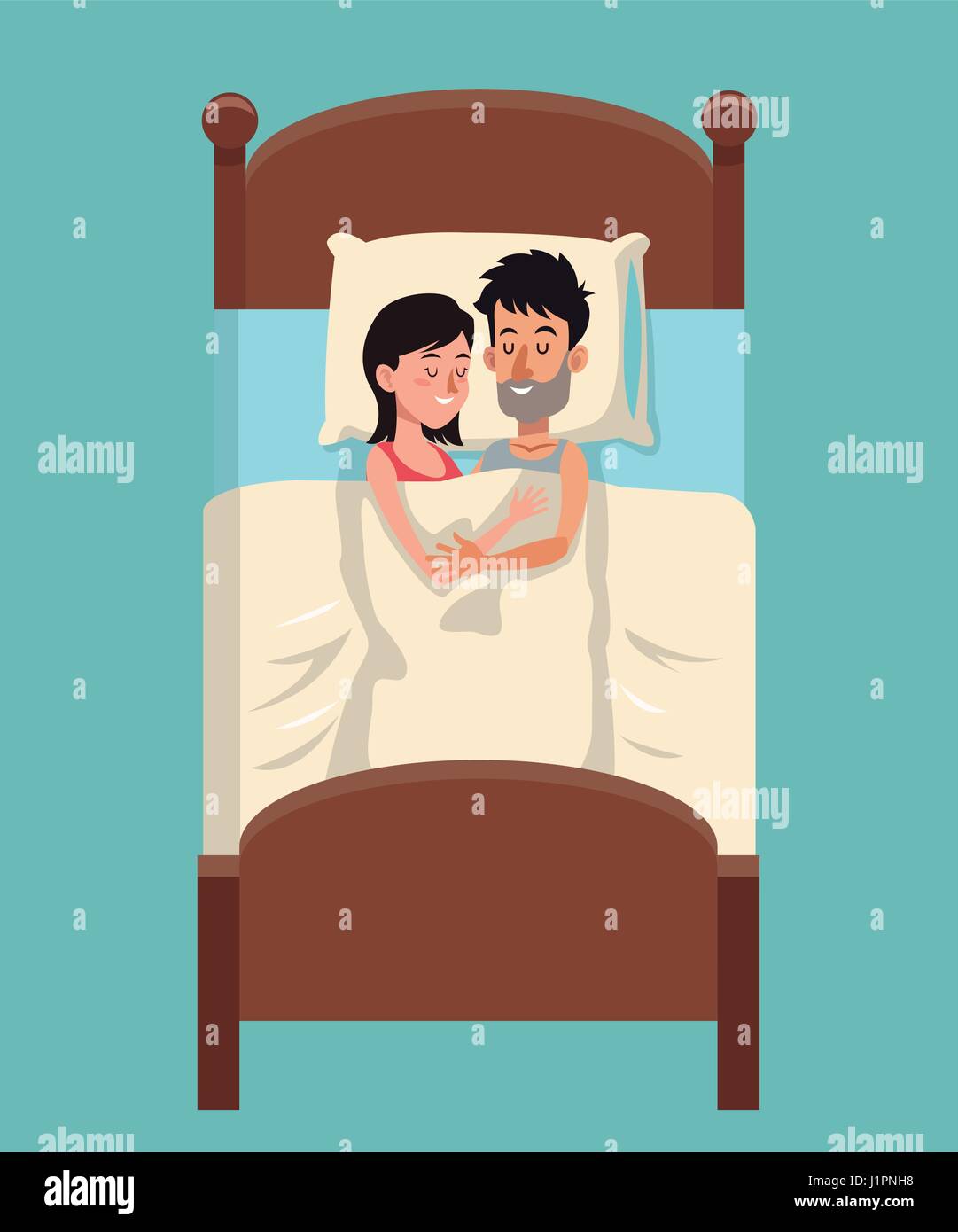 Pareja durmiendo juntos Imágenes vectoriales de stock - Alamy Pareja durmiendo juntos Imágenes vectoriales de stock - Alamy