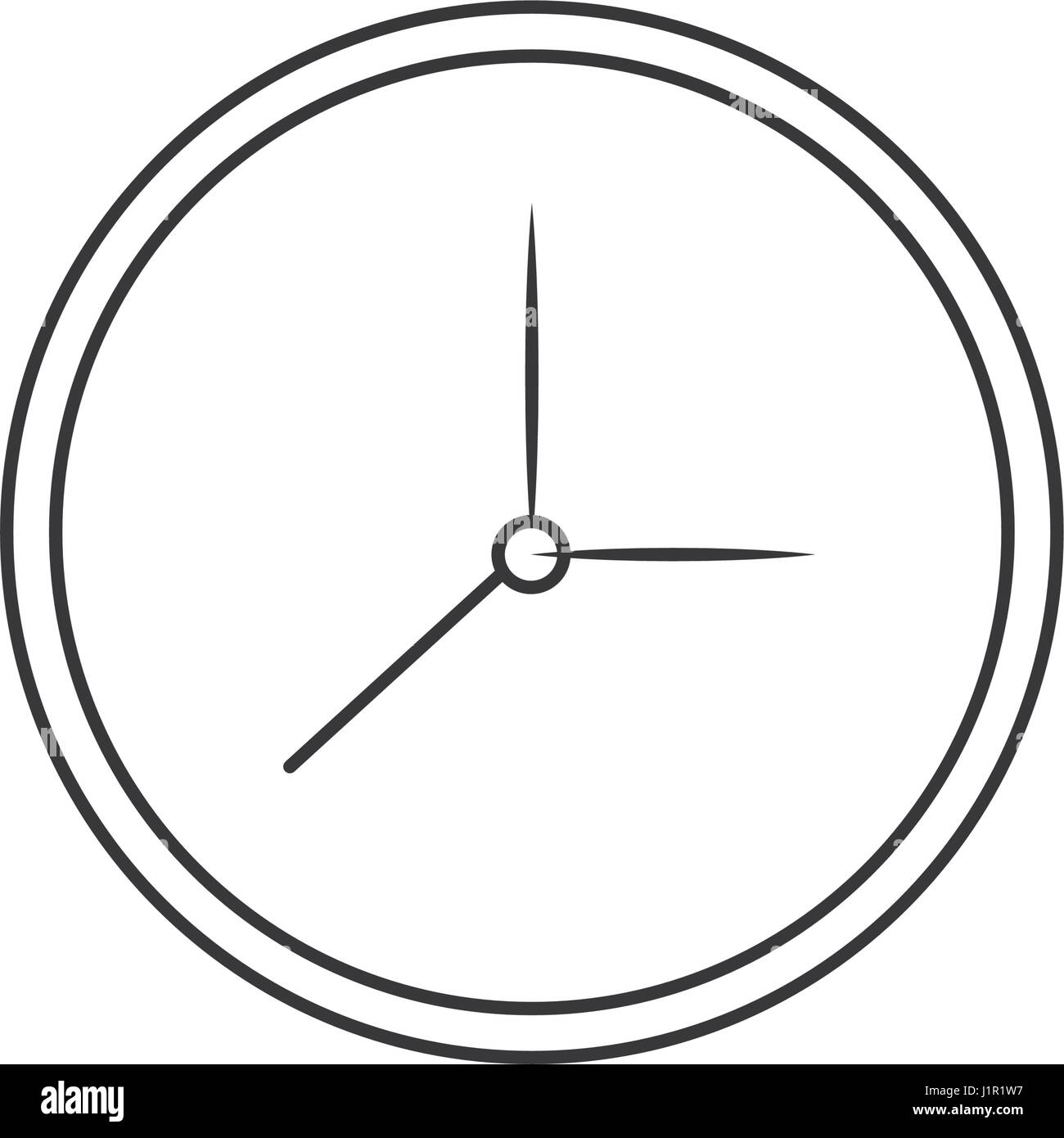 Ver esquema del elemento tiempo de reloj Imagen Vector de stock - Alamy