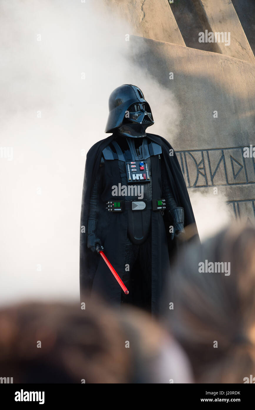 Darth Vader en Disney World Florida Foto de stock