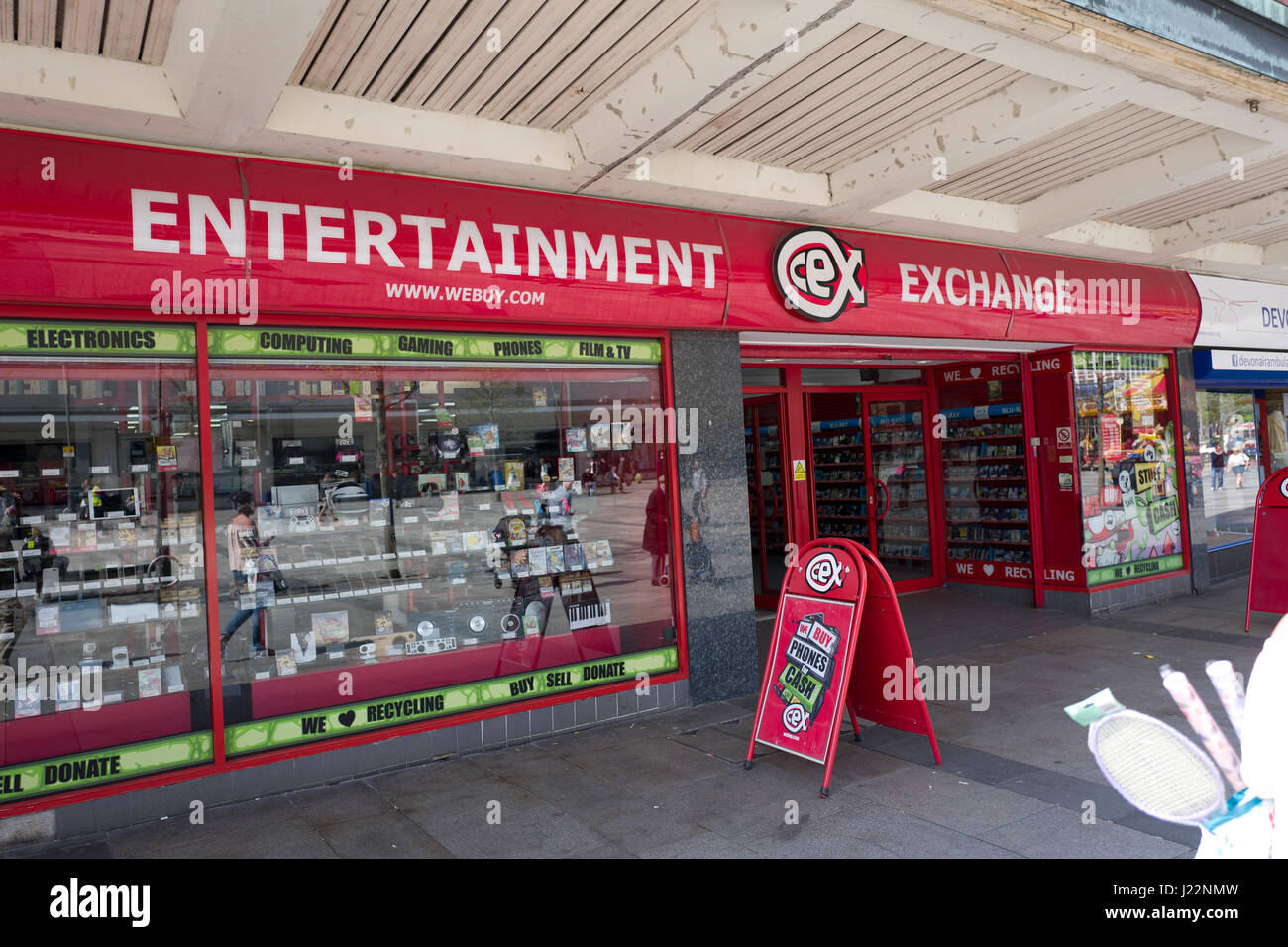 Entertainment UK, almacén de Exchange Foto de stock