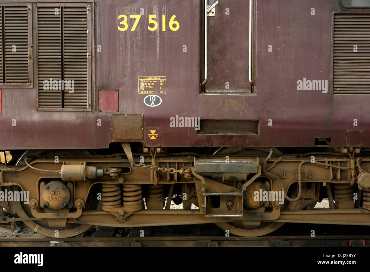 West Coast Railways locomotora Clase 37 no. 37516. Foto de stock