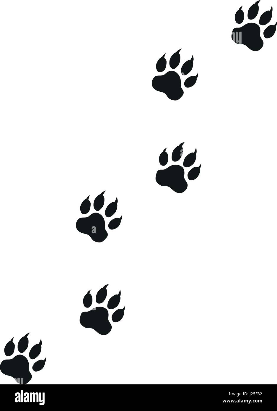 Ilustración de las Huellas de gato para el uso creativo de diseño gráfico  Imagen Vector de stock - Alamy