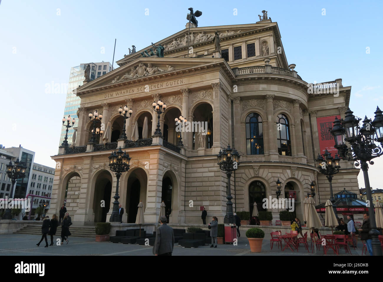 Ópera de Frankfurt am Main, Alemania, Europa Foto de stock