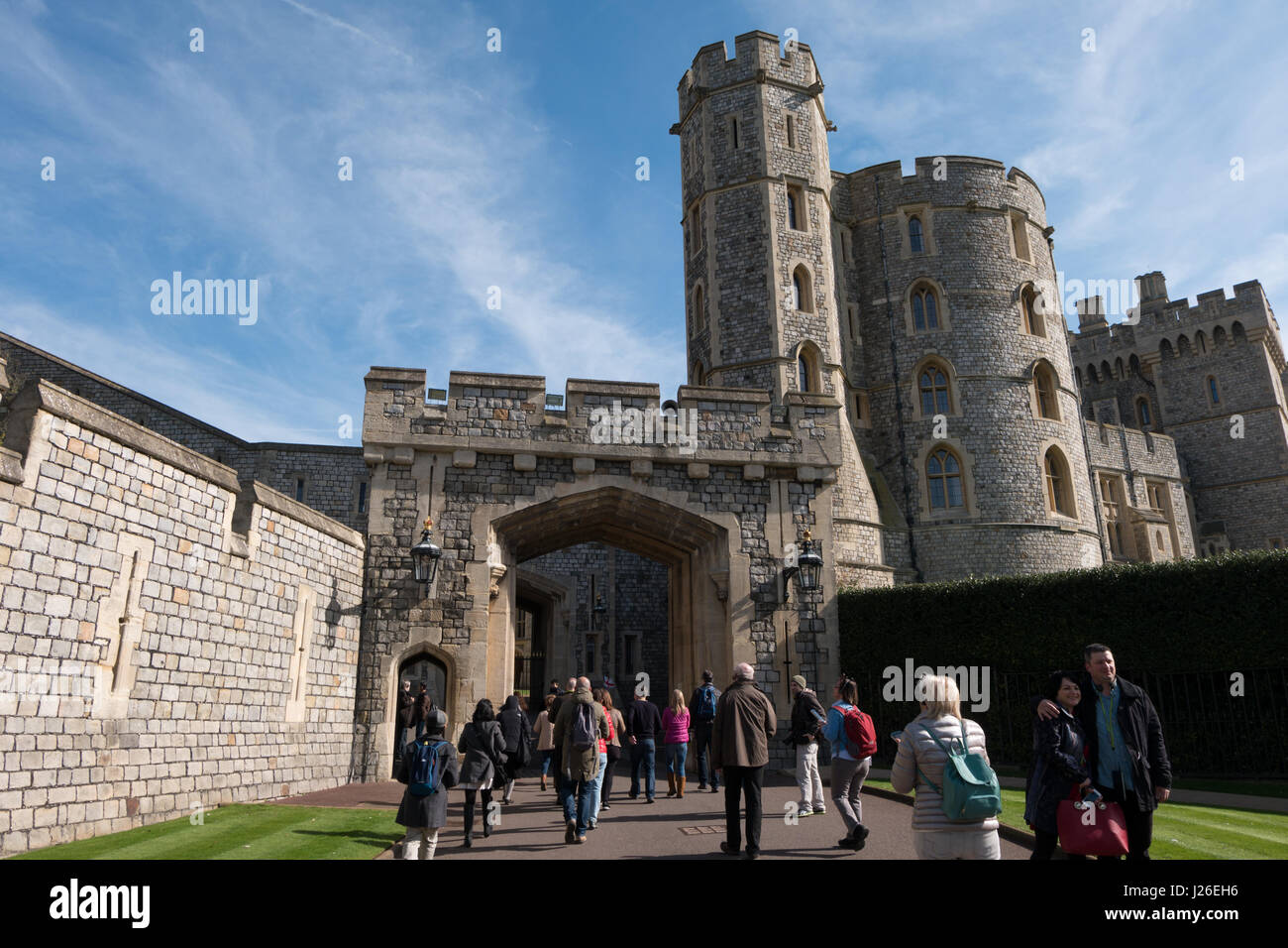 El Castillo de Windsor, Berkshire, Inglaterra, Reino Unido, Europa Foto de stock