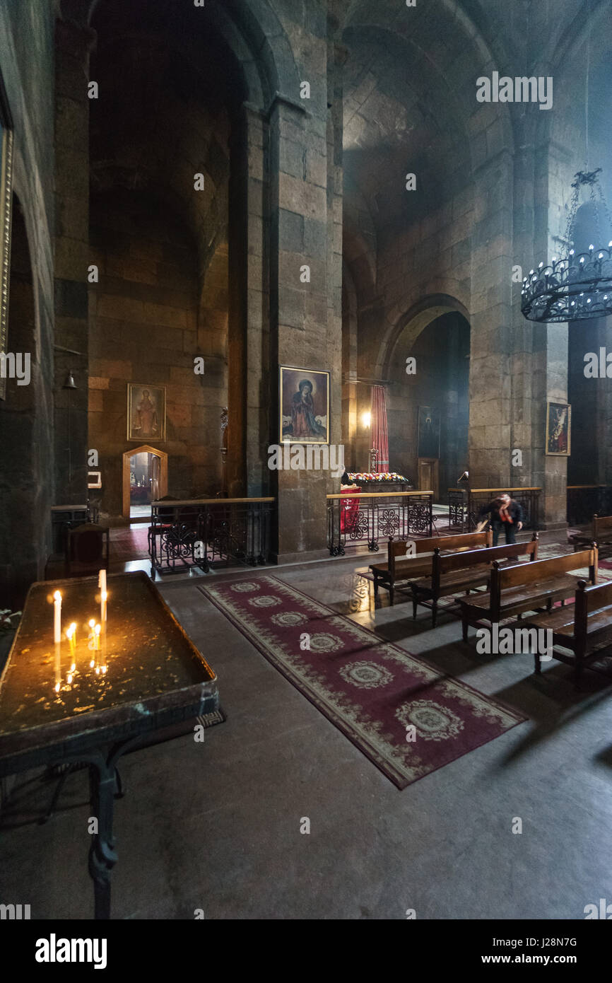 Armenia, provincia de Armavir, Vagharshapat, Echmiadzin es el centro espiritual de Armenia. La catedral es Patrimonio Cultural Mundial de la UNESCO Foto de stock