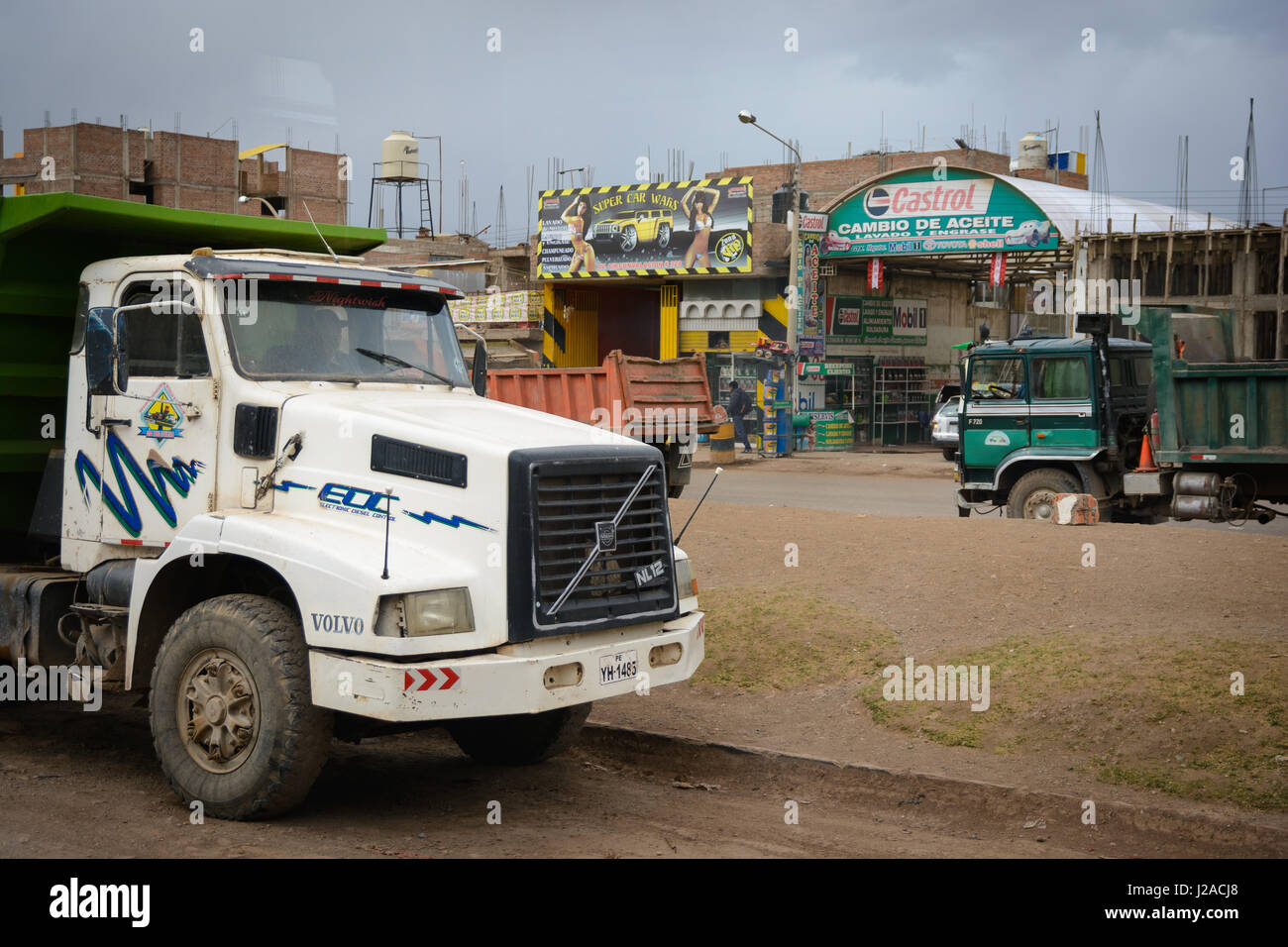 Perú, Puno, Juliaca, Juliaca es una ciudad próspera, cerca del Lago Titicaca Foto de stock