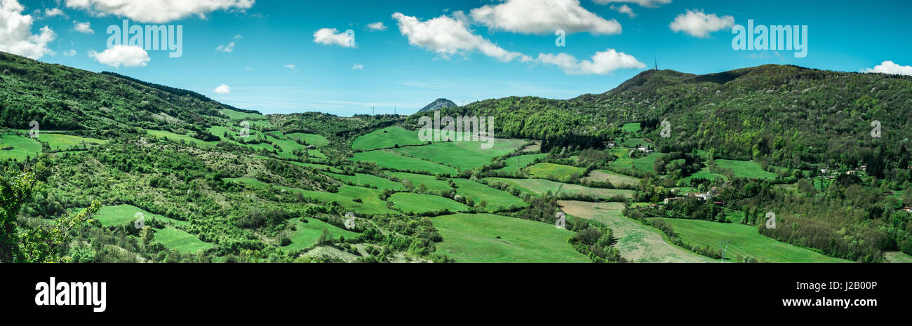 Ver en Raticosa pass, entre Emilia Romagna y Toscana Foto de stock