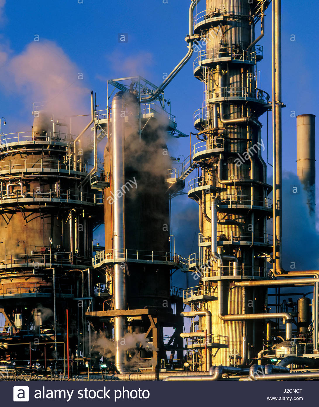 Refinería de Petróleo, Dartmouth, Nova Scotia, Canadá. Foto de stock