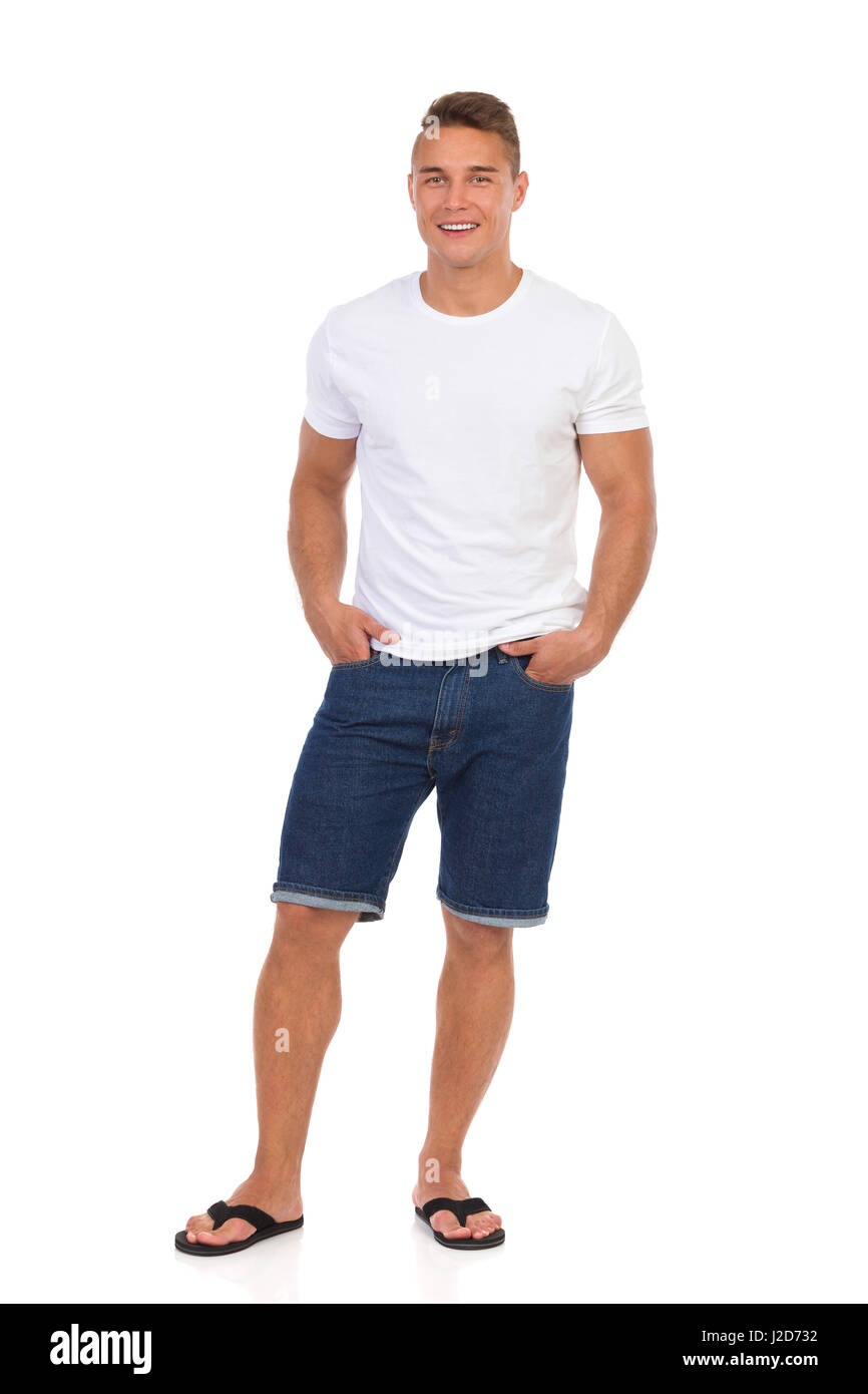 Camisa blanca y jeans Imágenes recortadas de stock - Alamy