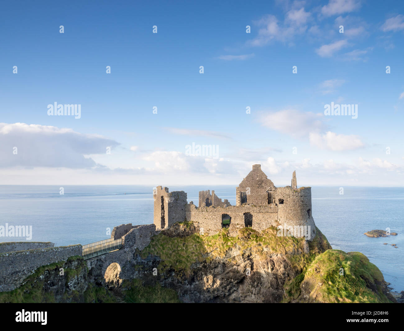Castillo de Dunluce, Antrim Foto de stock