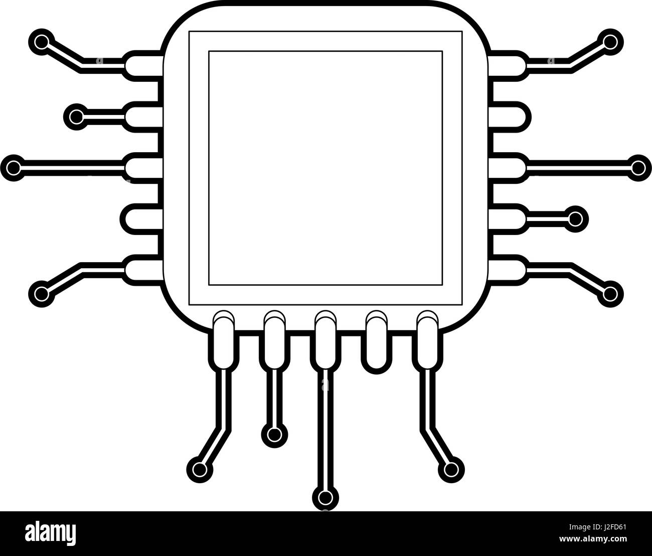 Resumen De Imagen De Icono De Cpu Imagen Vector De Stock Alamy