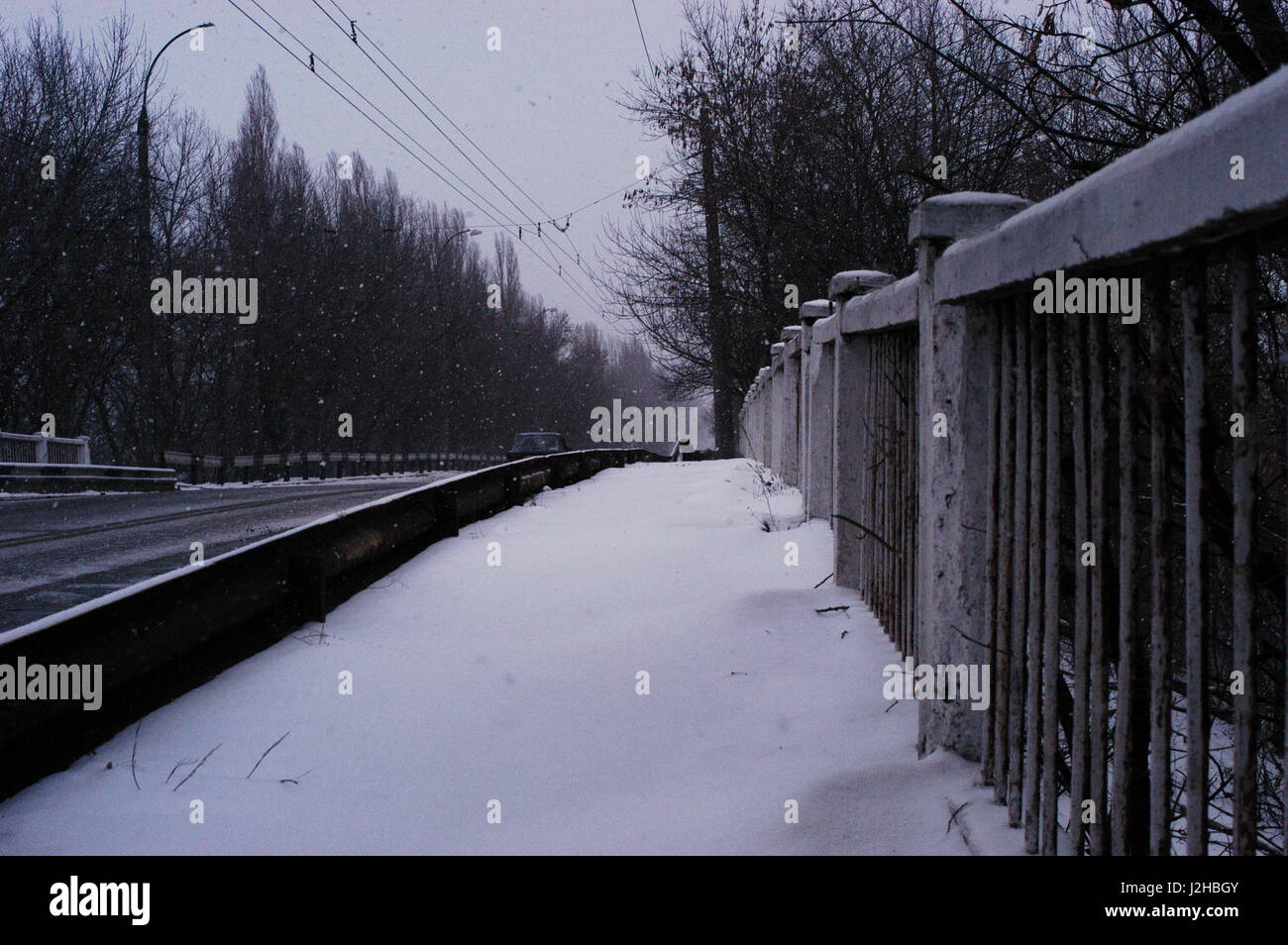 El país de las maravillas de invierno Foto de stock