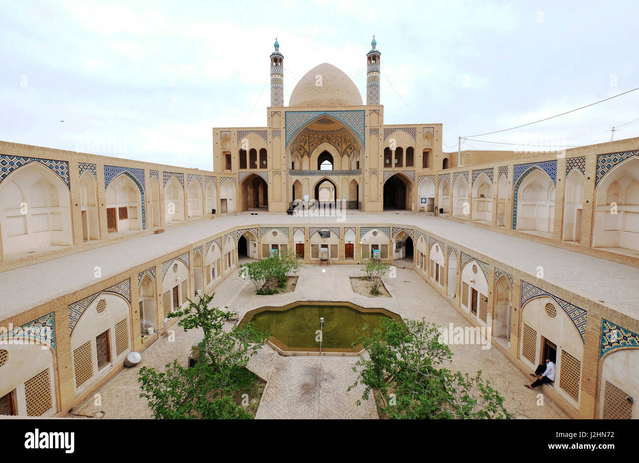 Mezquita Masjed-e Agha Bozorg,Kashan,Irán Foto de stock