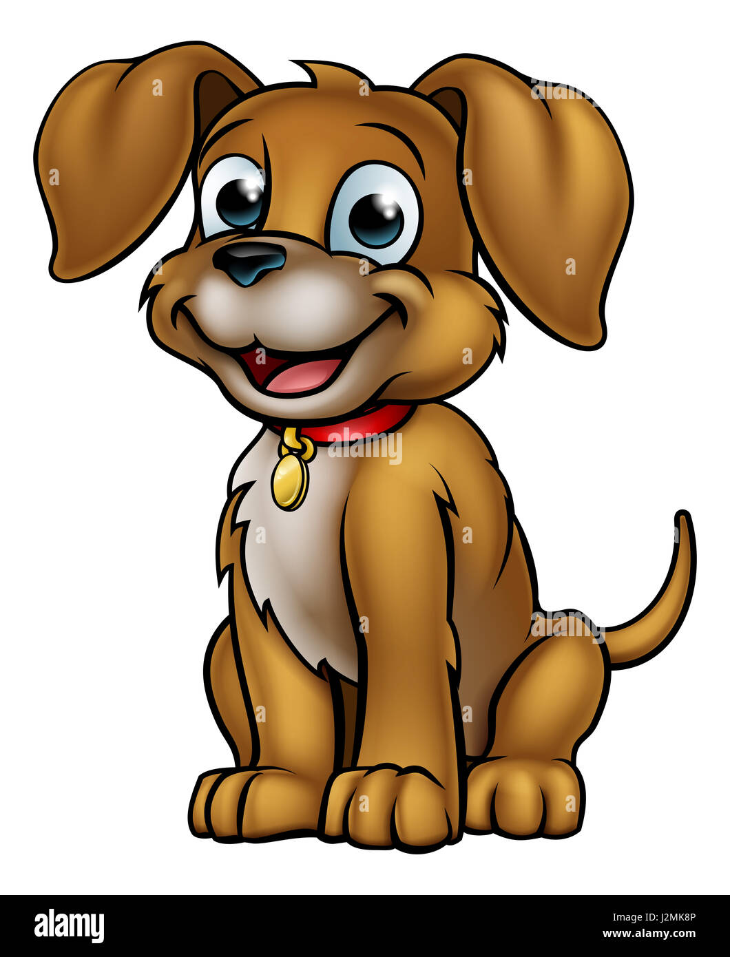 Simpático perro mascota personaje de dibujos animados Fotografía de stock -  Alamy