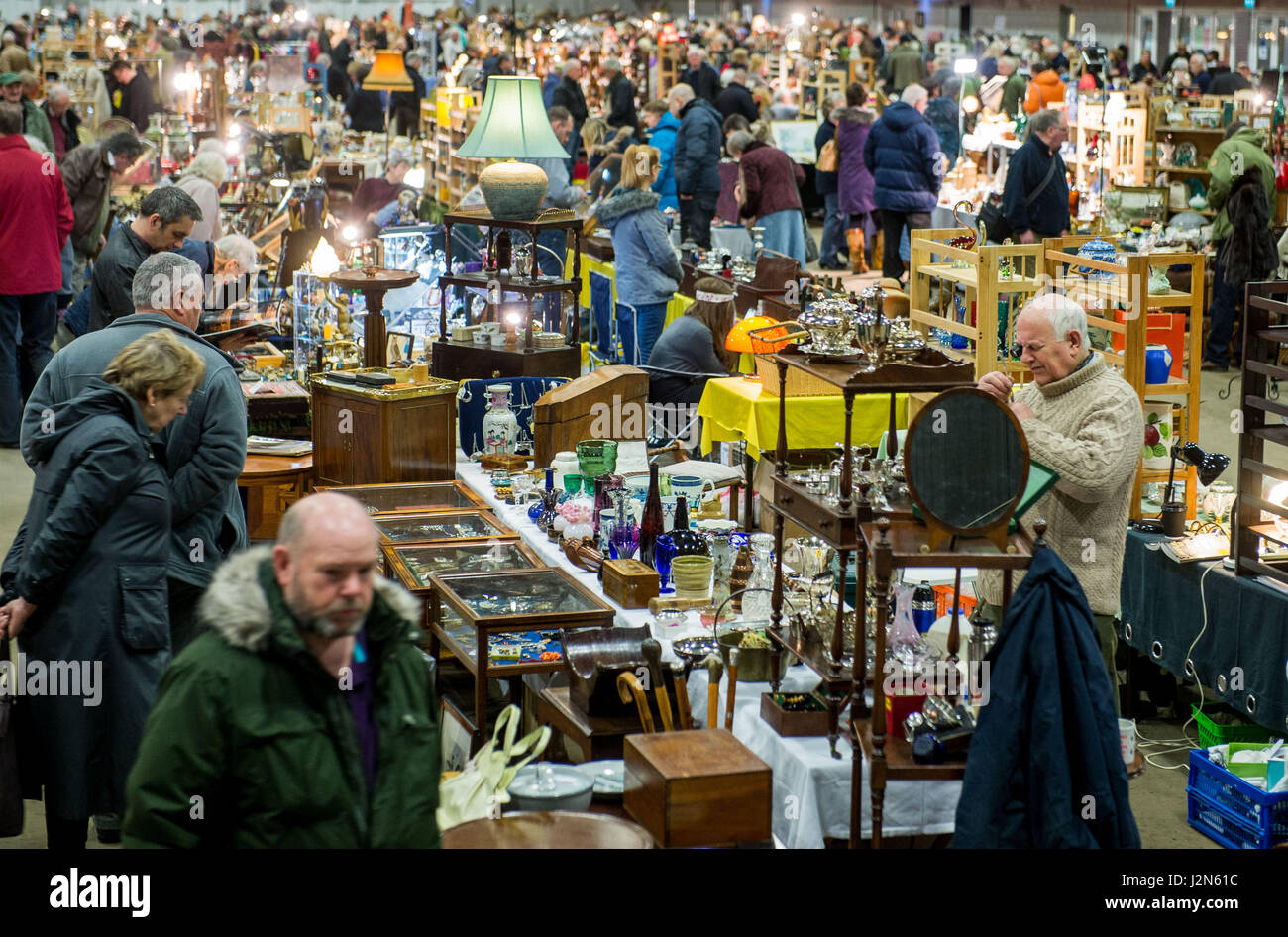 Feria de antigüedades, RHS, Ingliston Foto de stock